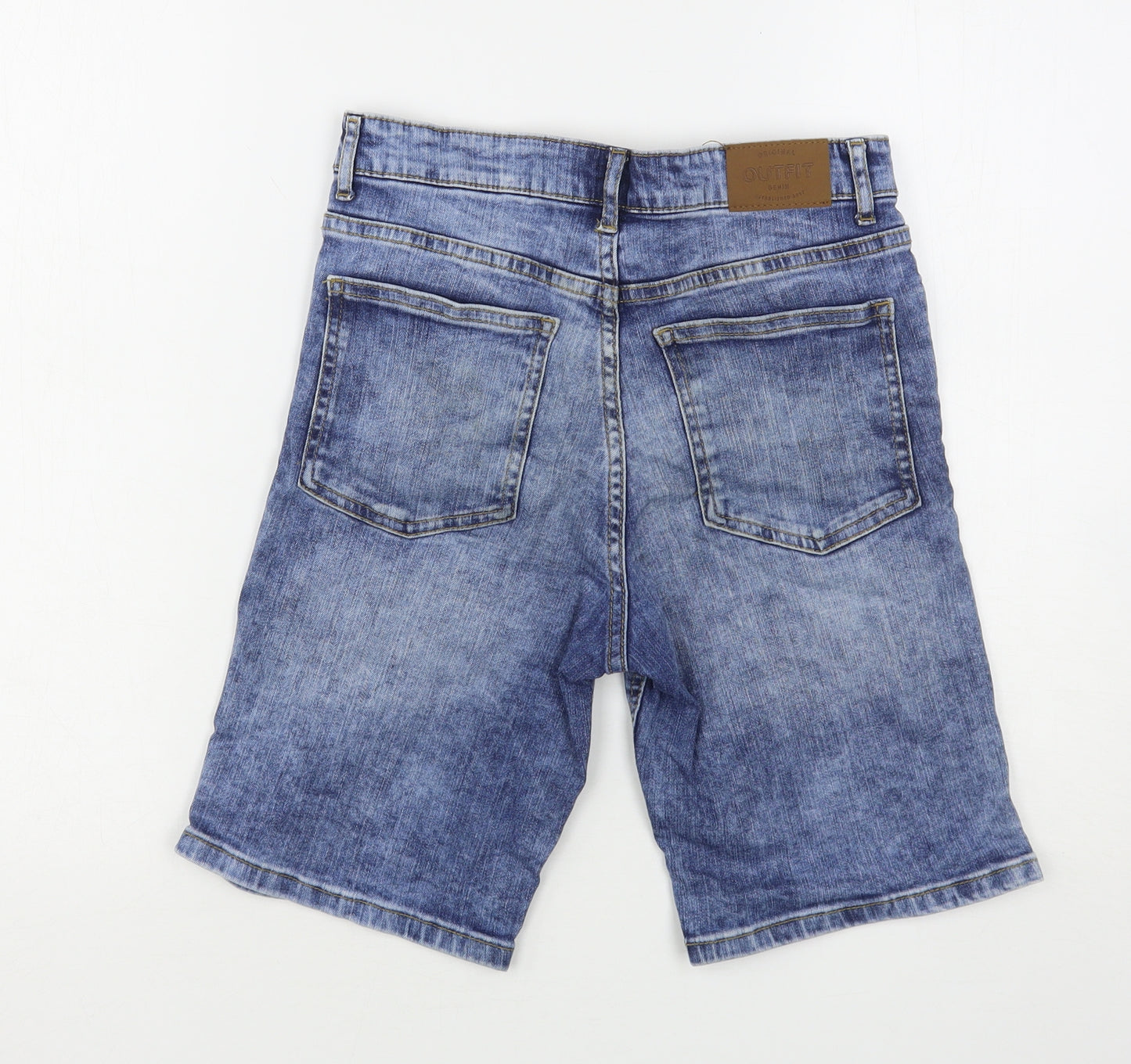 Outfit Boys Blue  Cotton Bermuda Shorts Size 12 Years  Regular