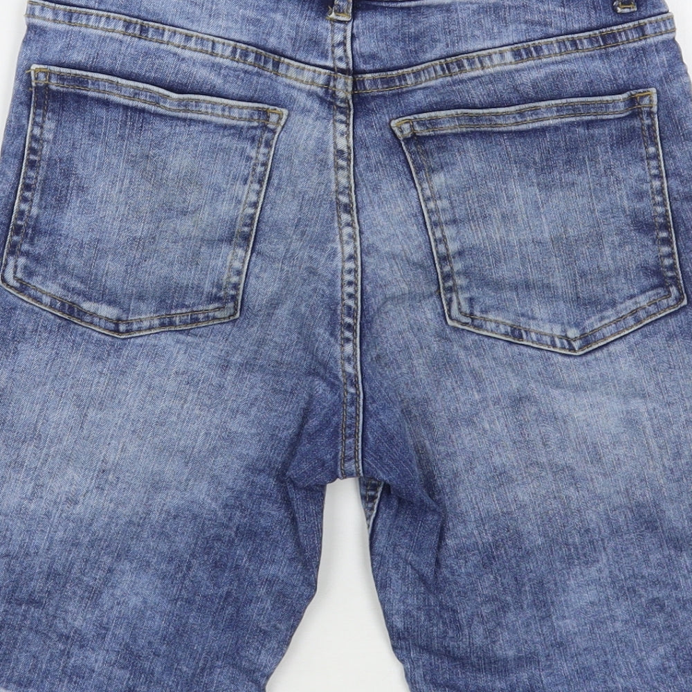 Outfit Boys Blue  Cotton Bermuda Shorts Size 12 Years  Regular