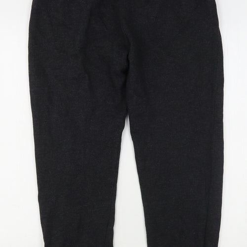 H&M Womens Grey  Cotton Sweatpants Trousers Size S L29 in Regular Snap