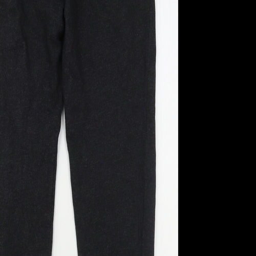 H&M Womens Grey  Cotton Sweatpants Trousers Size S L29 in Regular Snap
