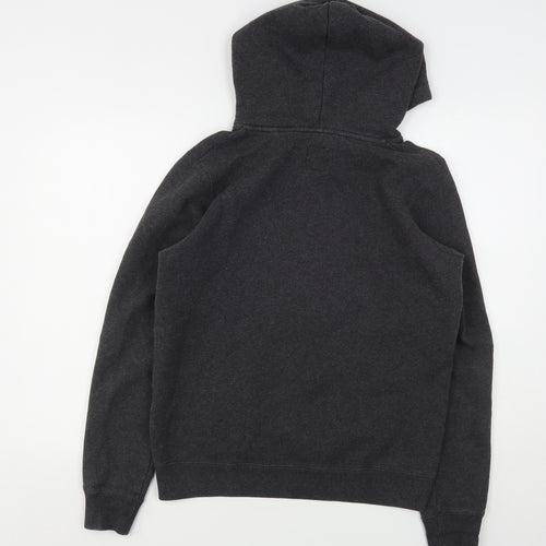 Jack Wills Womens Grey  Cotton Pullover Hoodie Size 12