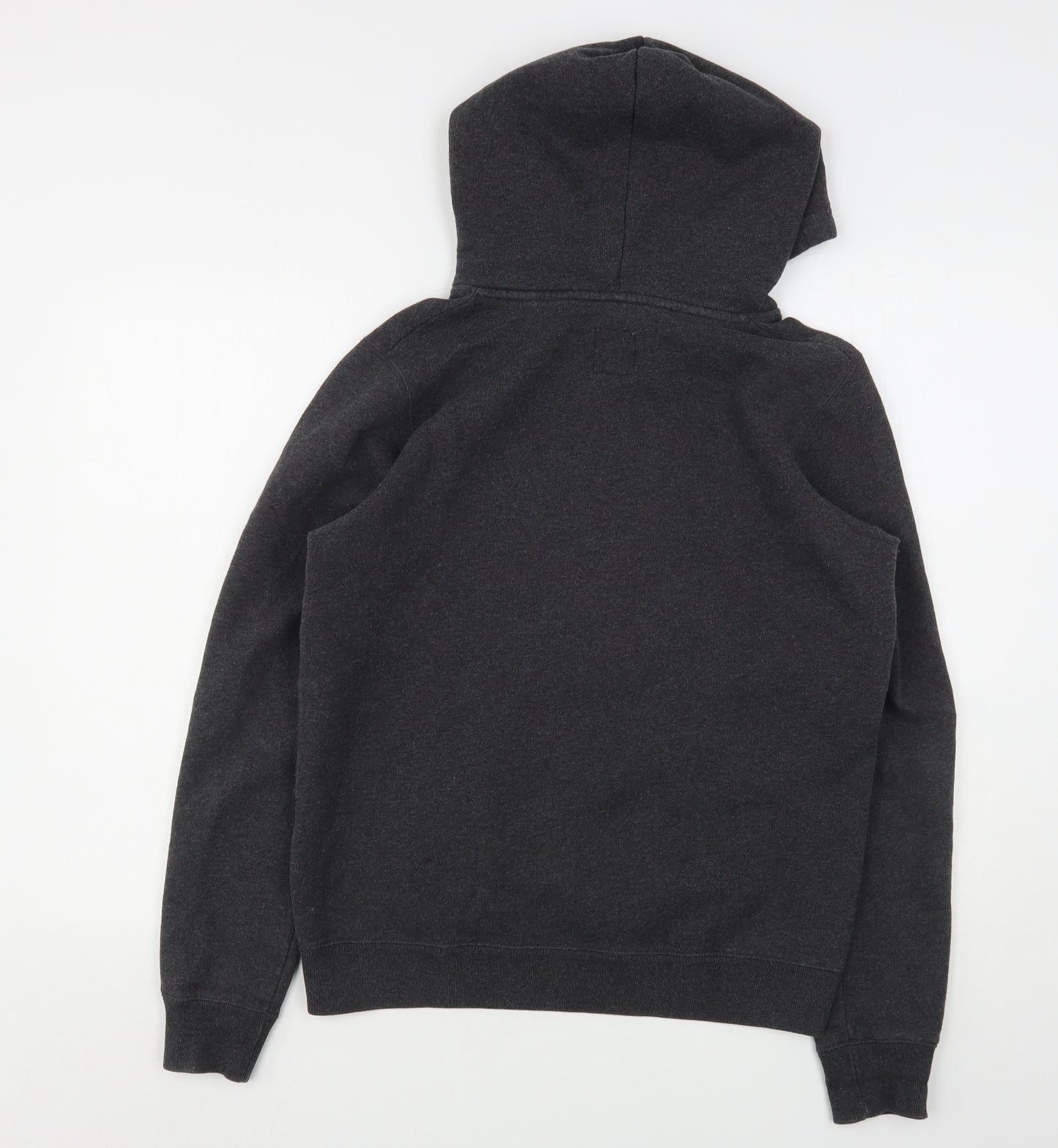 Jack Wills Womens Grey  Cotton Pullover Hoodie Size 12