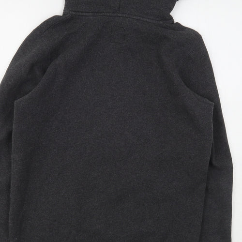 Jack Wills Womens Grey  Cotton Pullover Hoodie Size 12
