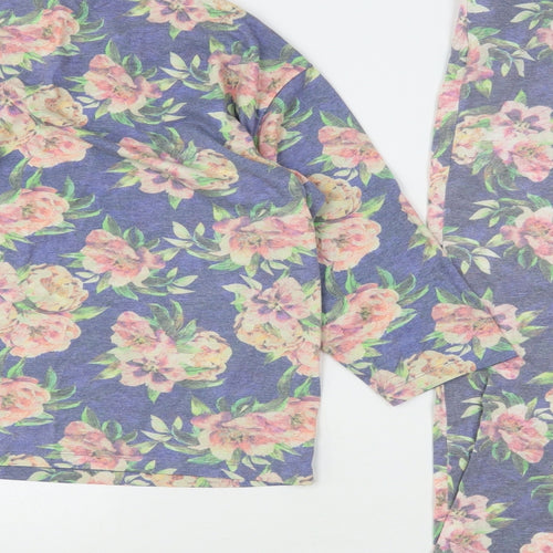 TU Womens Multicoloured Floral Polyester Top Pyjama Set Size 16