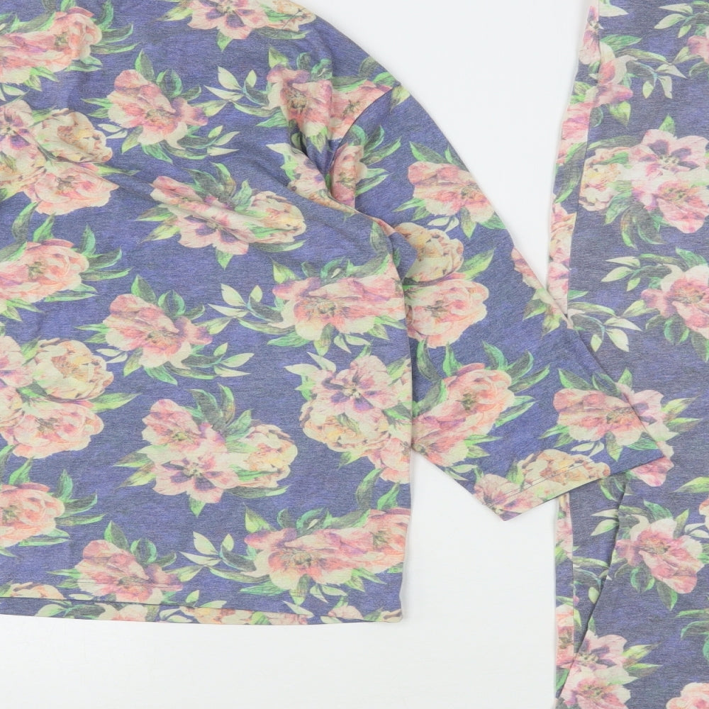 TU Womens Multicoloured Floral Polyester Top Pyjama Set Size 16