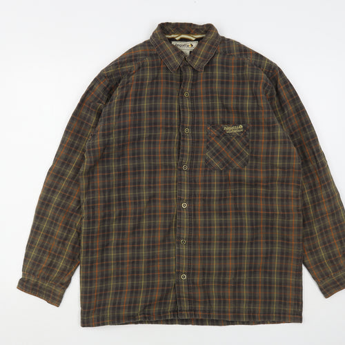 Regatta Mens Multicoloured Plaid Cotton  Button-Up Size M Collared