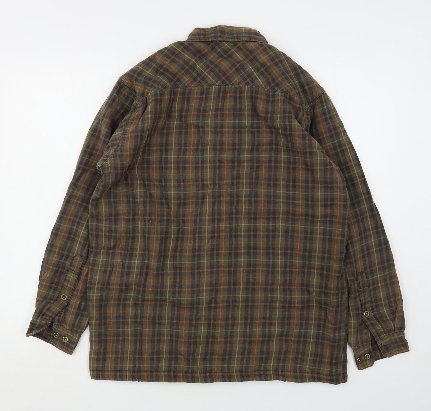 Regatta Mens Multicoloured Plaid Cotton  Button-Up Size M Collared