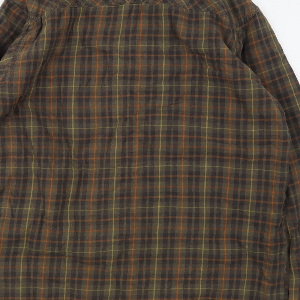 Regatta Mens Multicoloured Plaid Cotton  Button-Up Size M Collared