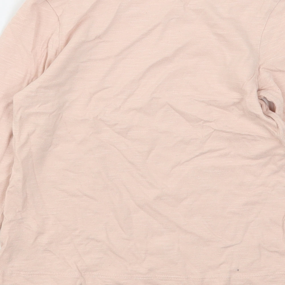 NEXT Girls Pink  Cotton Basic T-Shirt Size 4-5 Years Round Neck