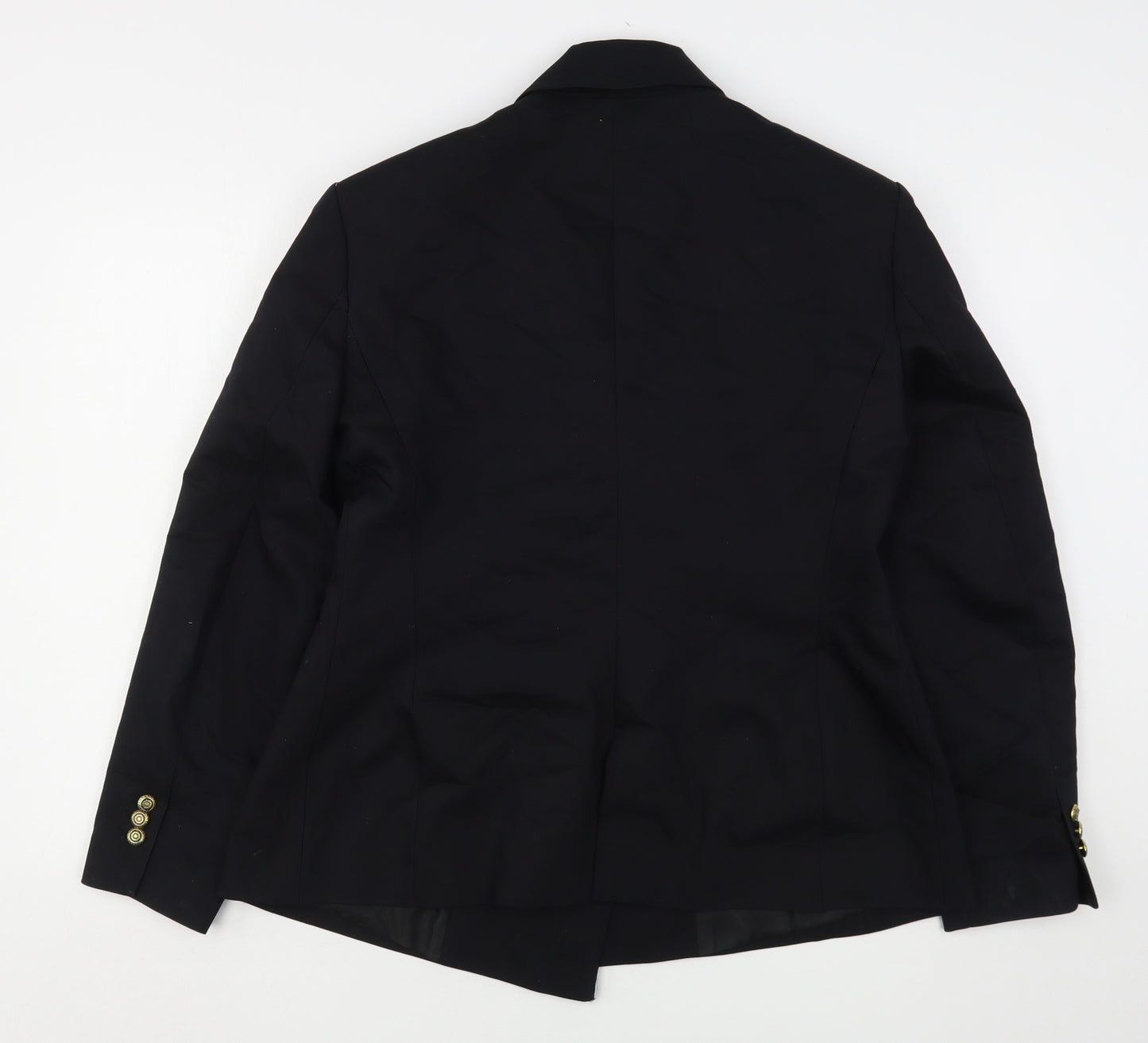 Zara Womens Black  Cotton Jacket Blazer Size XL
