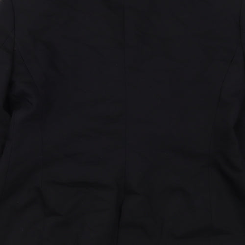 Zara Womens Black  Cotton Jacket Blazer Size XL