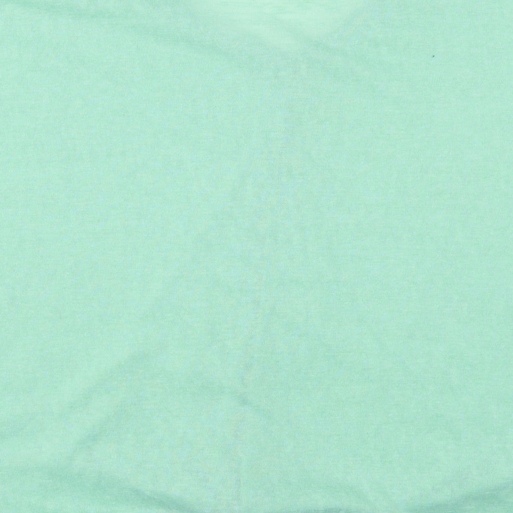 Pep & Co Womens Green Round Neck  Polyester Pullover Jumper Size 16