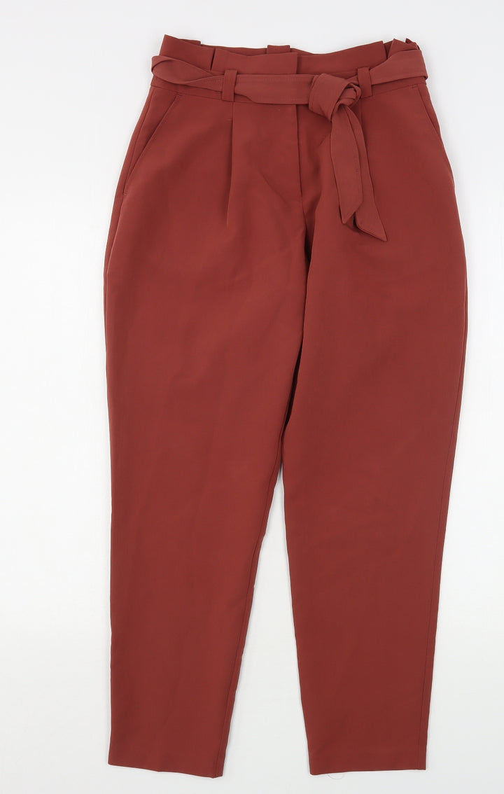New Look Womens Pink  Polyester Trousers  Size 6 L28 in Regular
