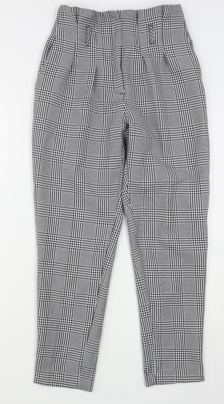 New Look Womens Multicoloured Houndstooth Polyester Trousers  Size 6 L28 in Regular