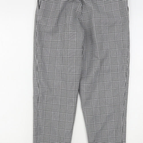 New Look Womens Multicoloured Houndstooth Polyester Trousers  Size 6 L28 in Regular