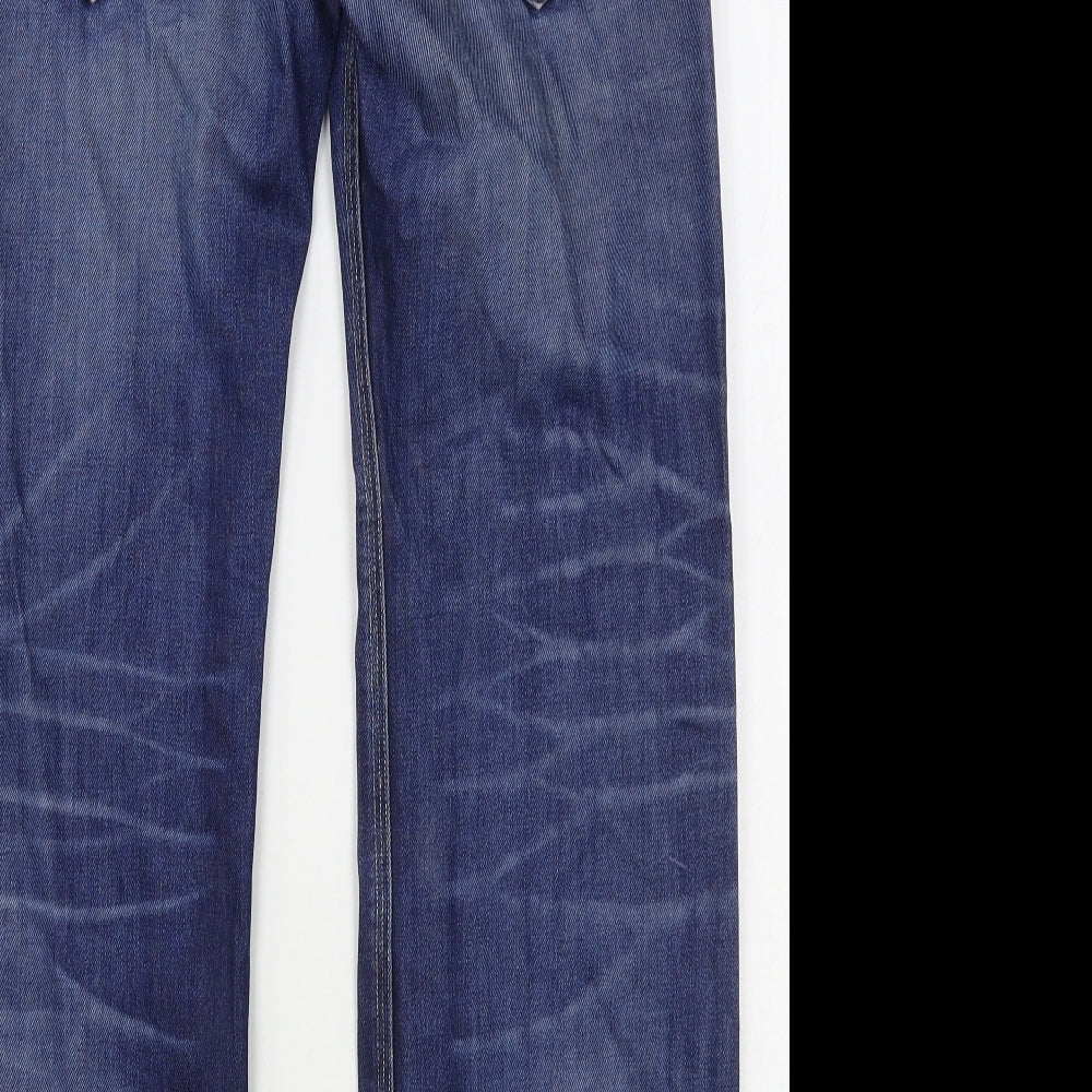G Star Raw Mens Blue  Cotton Straight Jeans Size 34 L31 in Regular