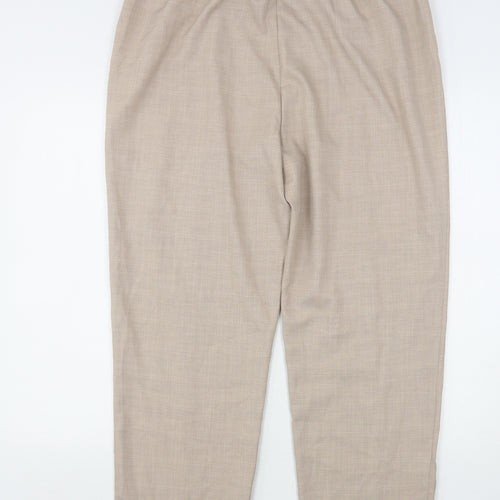 Primark Womens Beige  Polyester Trousers  Size 18 L28 in Regular