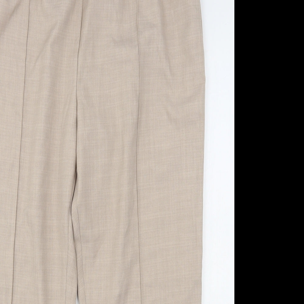 Primark Womens Beige  Polyester Trousers  Size 18 L28 in Regular
