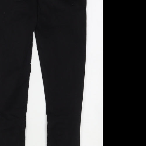 Denim & Co. Womens Black  Cotton Skinny Jeans Size 12 L28 in Regular