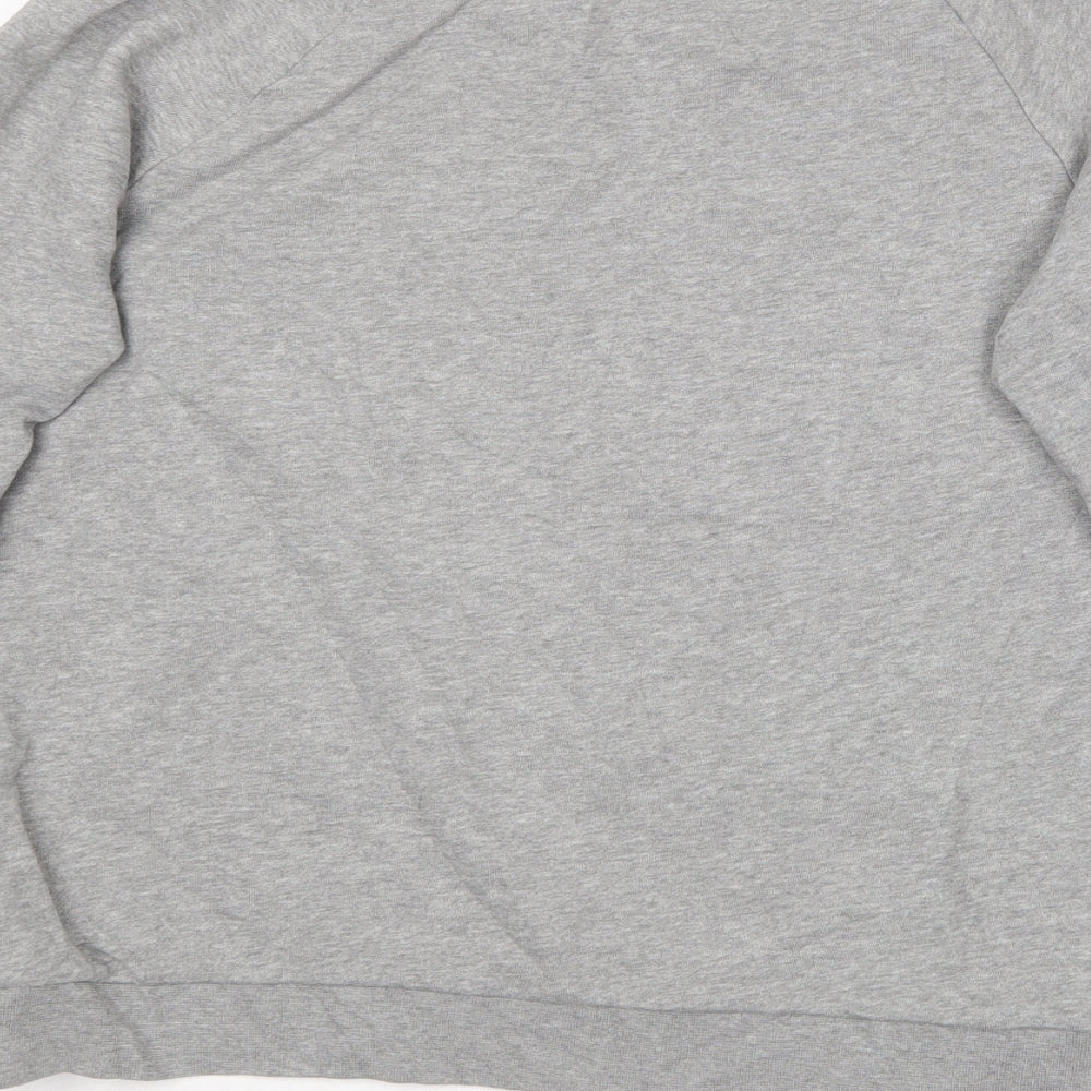 Whistles Womens Grey Round Neck  Cotton Pullover Jumper Size M