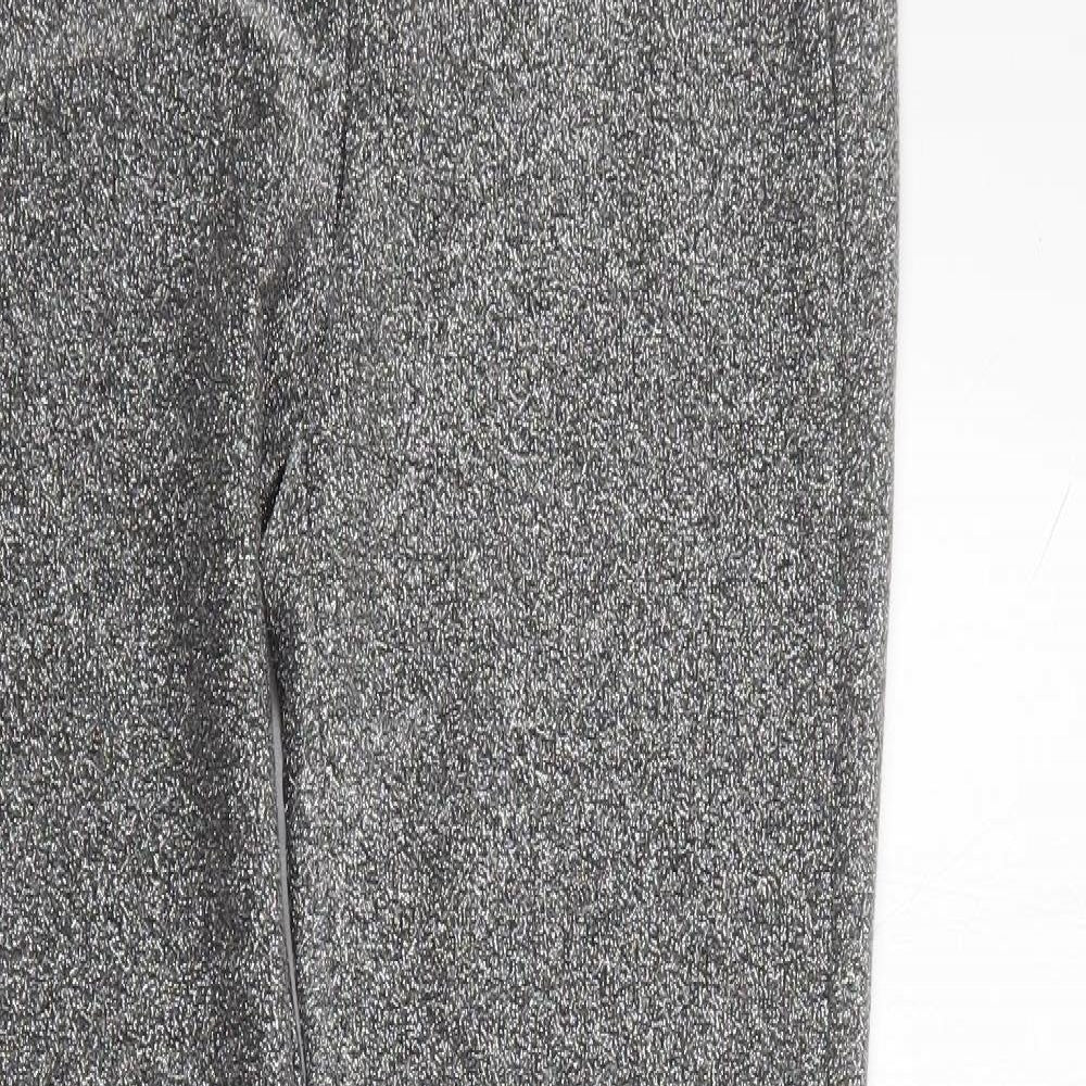 H&M Womens Black  Polyester Jegging Trousers Size 10 L28 in Regular