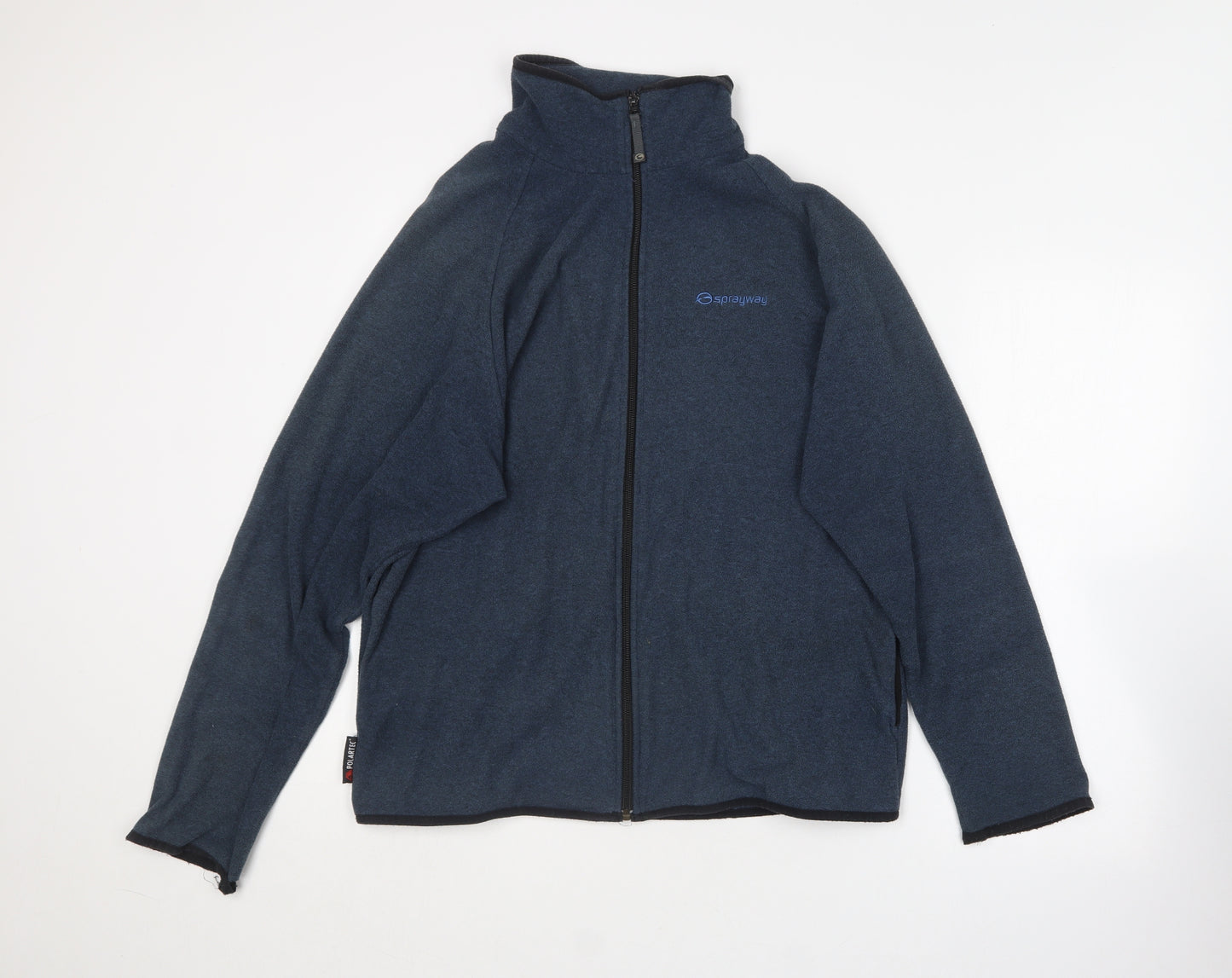 Sprayway Mens Blue Collared  Polyester Full Zip Jumper Size L