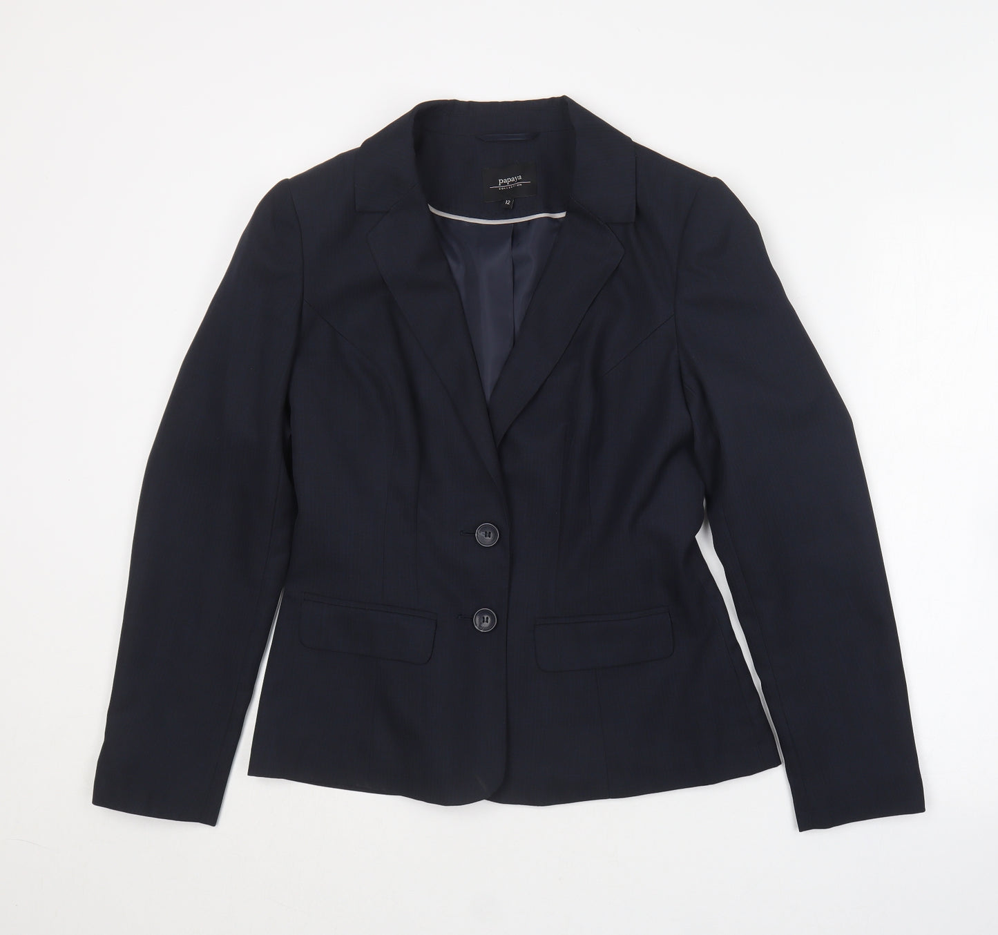 Papaya Womens Blue   Jacket Blazer Size 12