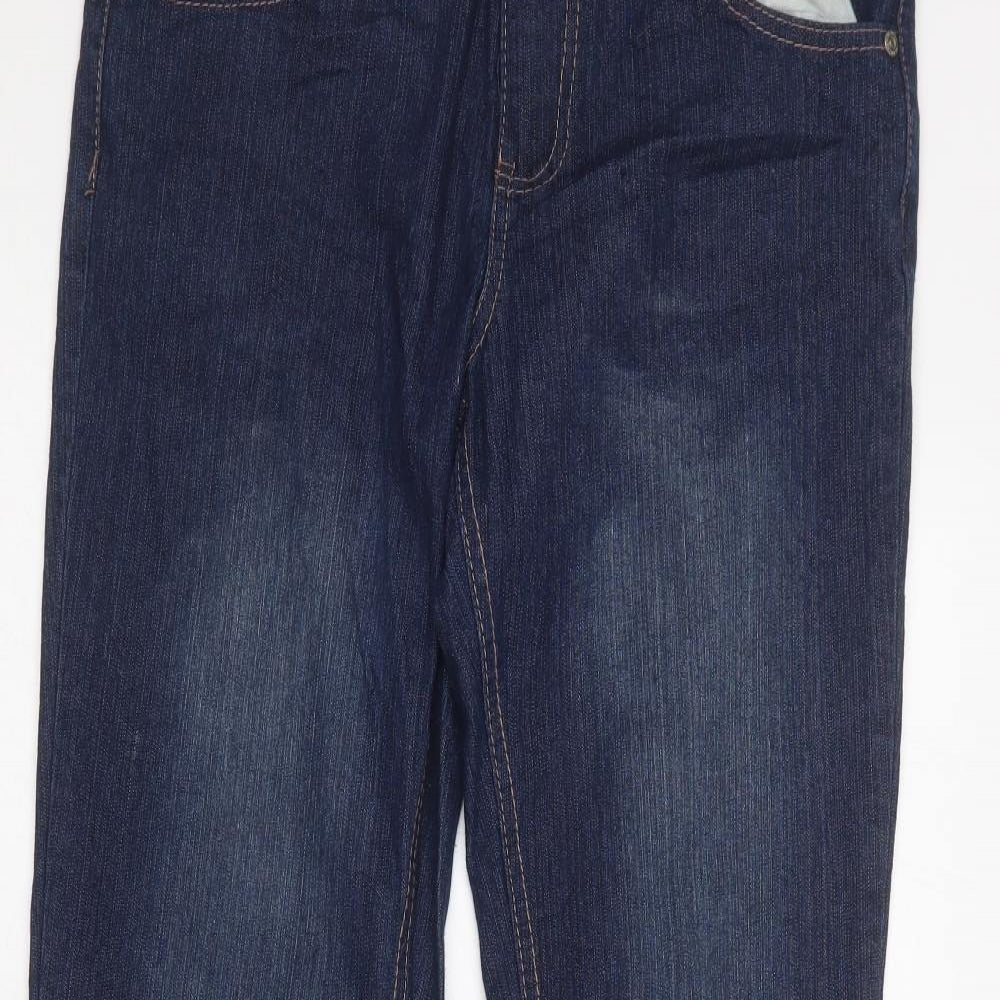 Denim 24/7 Womens Blue  Cotton Bootcut Jeans Size 12 L29 in Regular