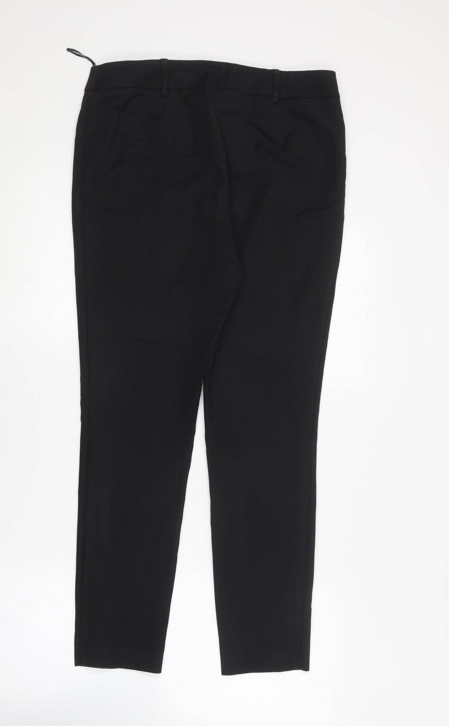 Papaya Womens Black  Polyester Jegging Trousers Size 12 L26 in Regular
