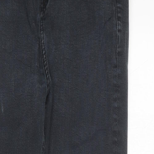 Topshop Womens Grey  Cotton Skinny Jeans Size 30 in L30 in Regular