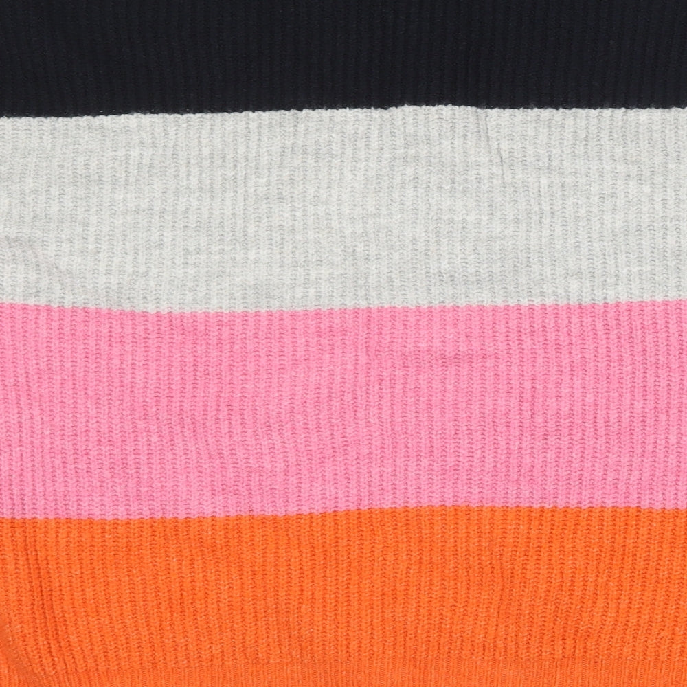 F&F Womens Multicoloured Round Neck  Acrylic Pullover Jumper Size 18