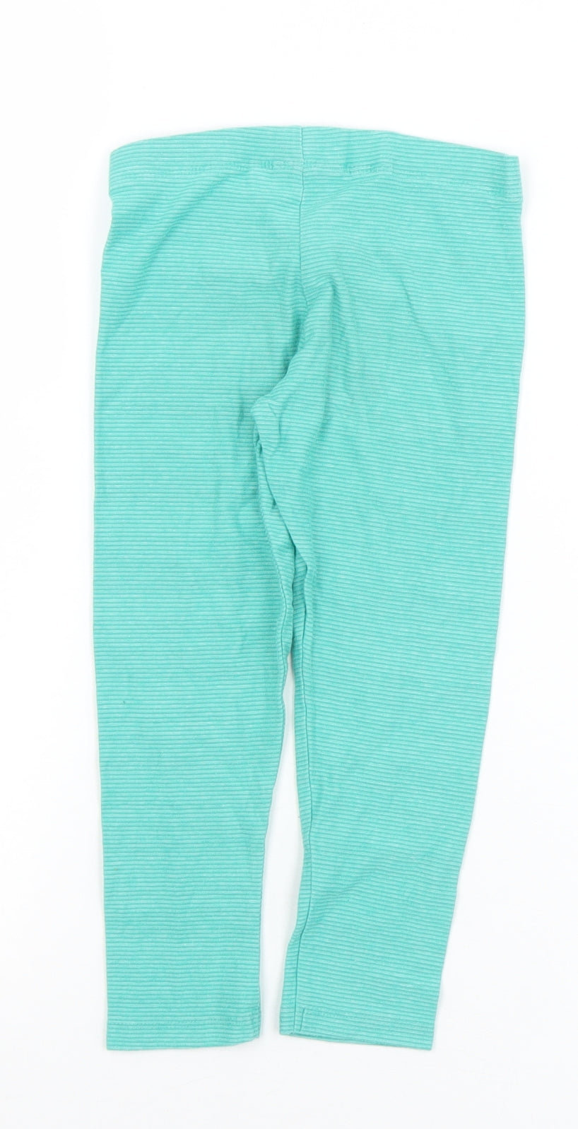 NEXT Girls Green  Cotton Pedal Pusher Trousers Size 3-4 Years  Regular