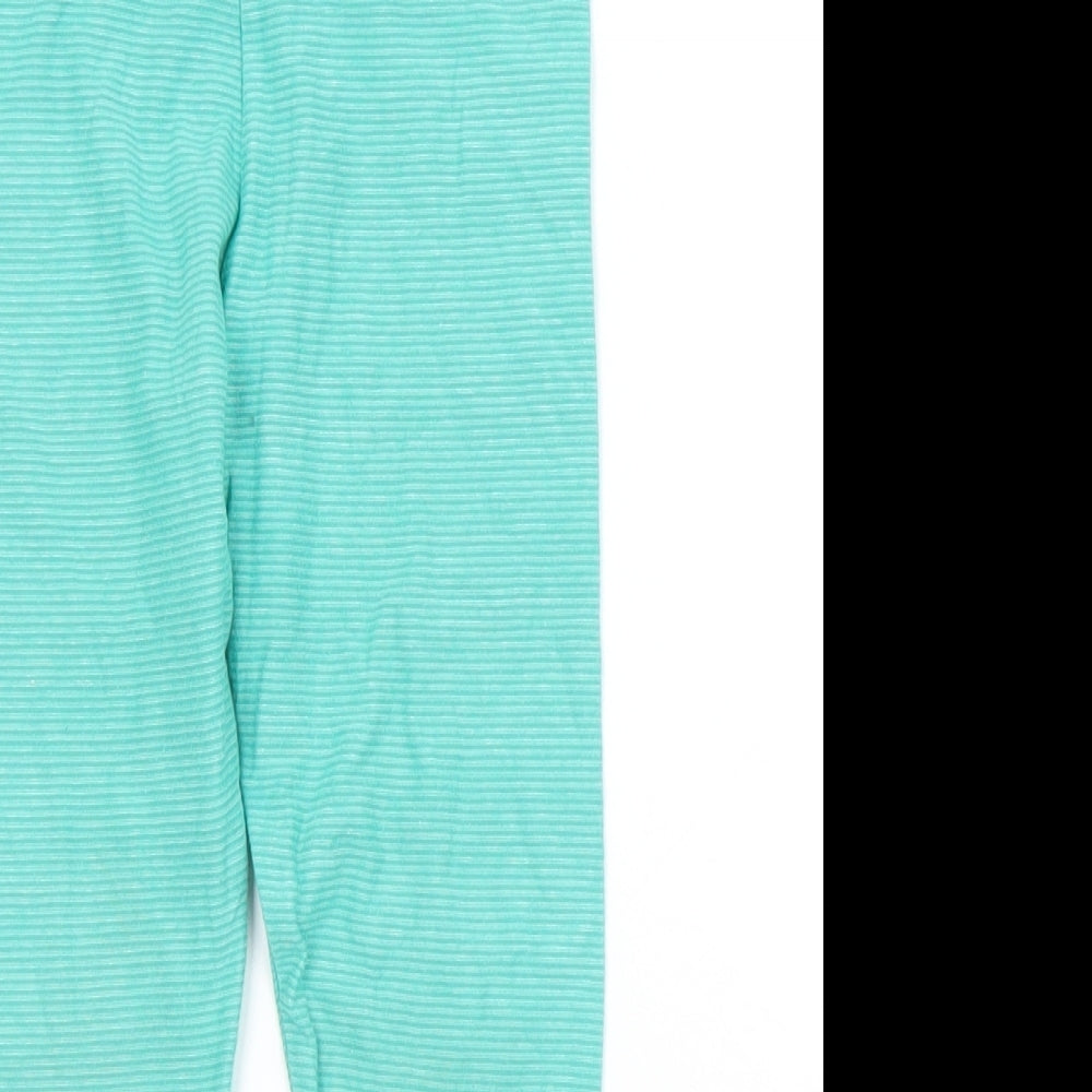 NEXT Girls Green  Cotton Pedal Pusher Trousers Size 3-4 Years  Regular