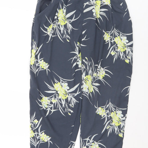 VERO MODA Womens Multicoloured Floral Polyester Harem Trousers Size S L22 in Regular