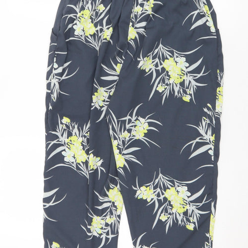 VERO MODA Womens Multicoloured Floral Polyester Harem Trousers Size S L22 in Regular