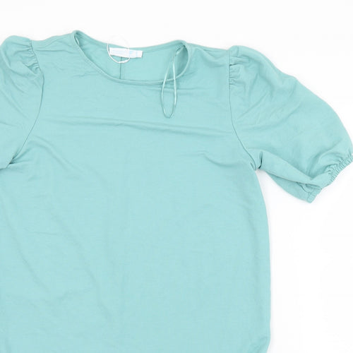 Primark Womens Green  Viscose T-Shirt Dress  Size 8  Round Neck