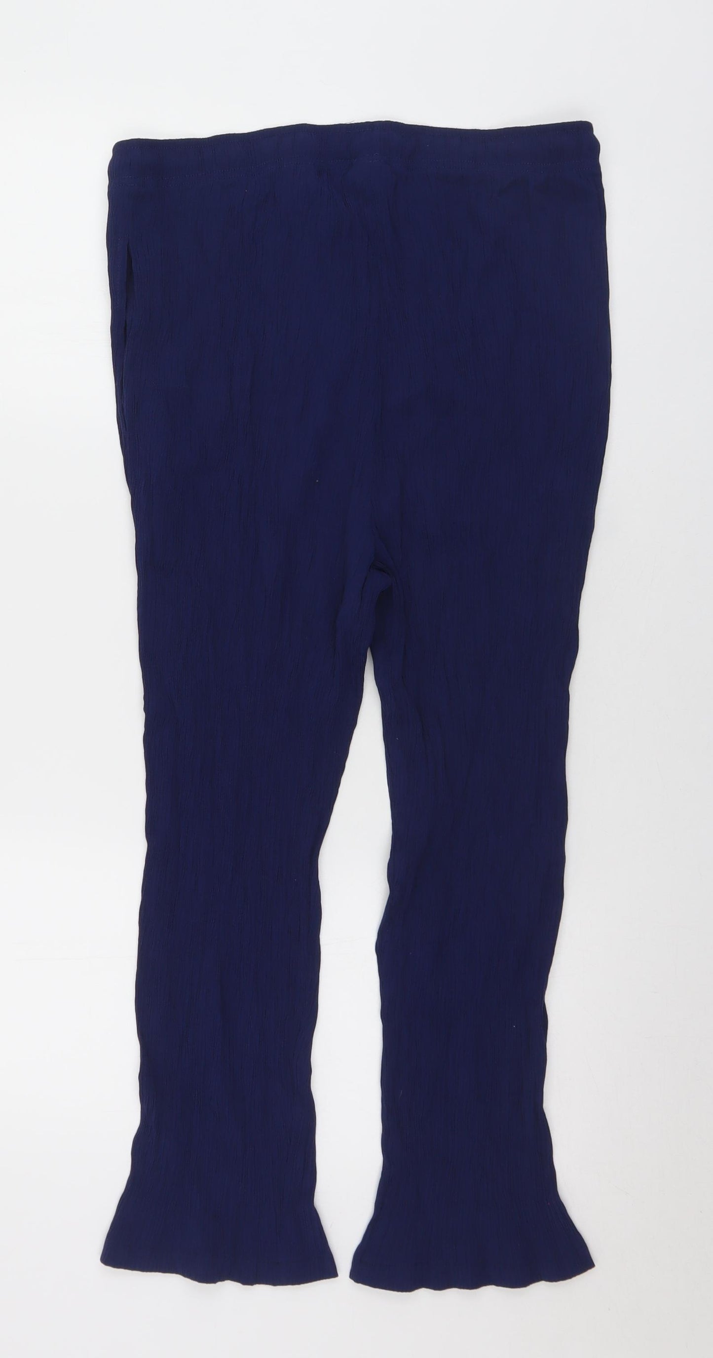 Damart Womens Blue  Viscose Harem Trousers Size 20 L24 in Regular Drawstring