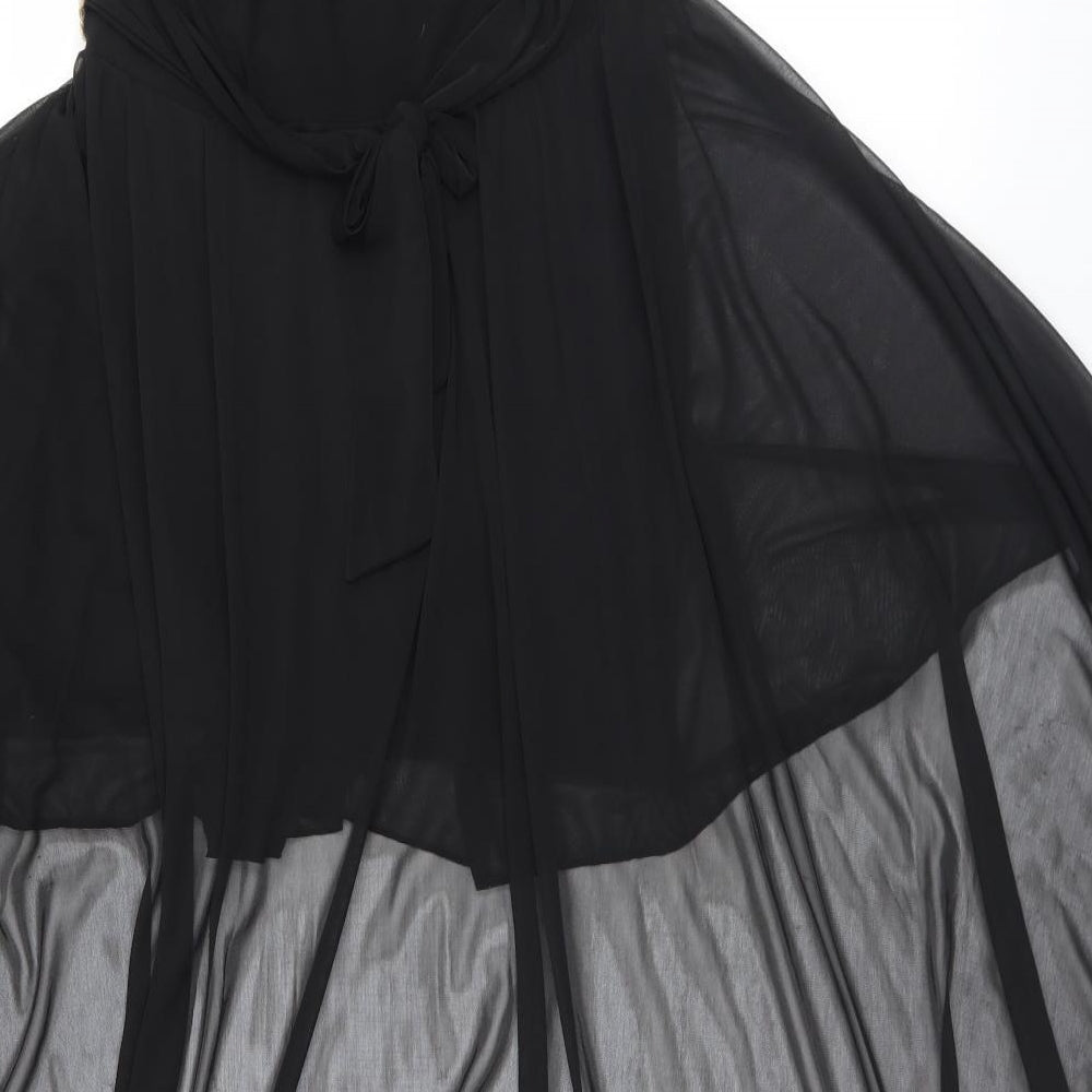 Fashion Culprit Womens Black  Polyester Fit & Flare  Size 12  Off the Shoulder