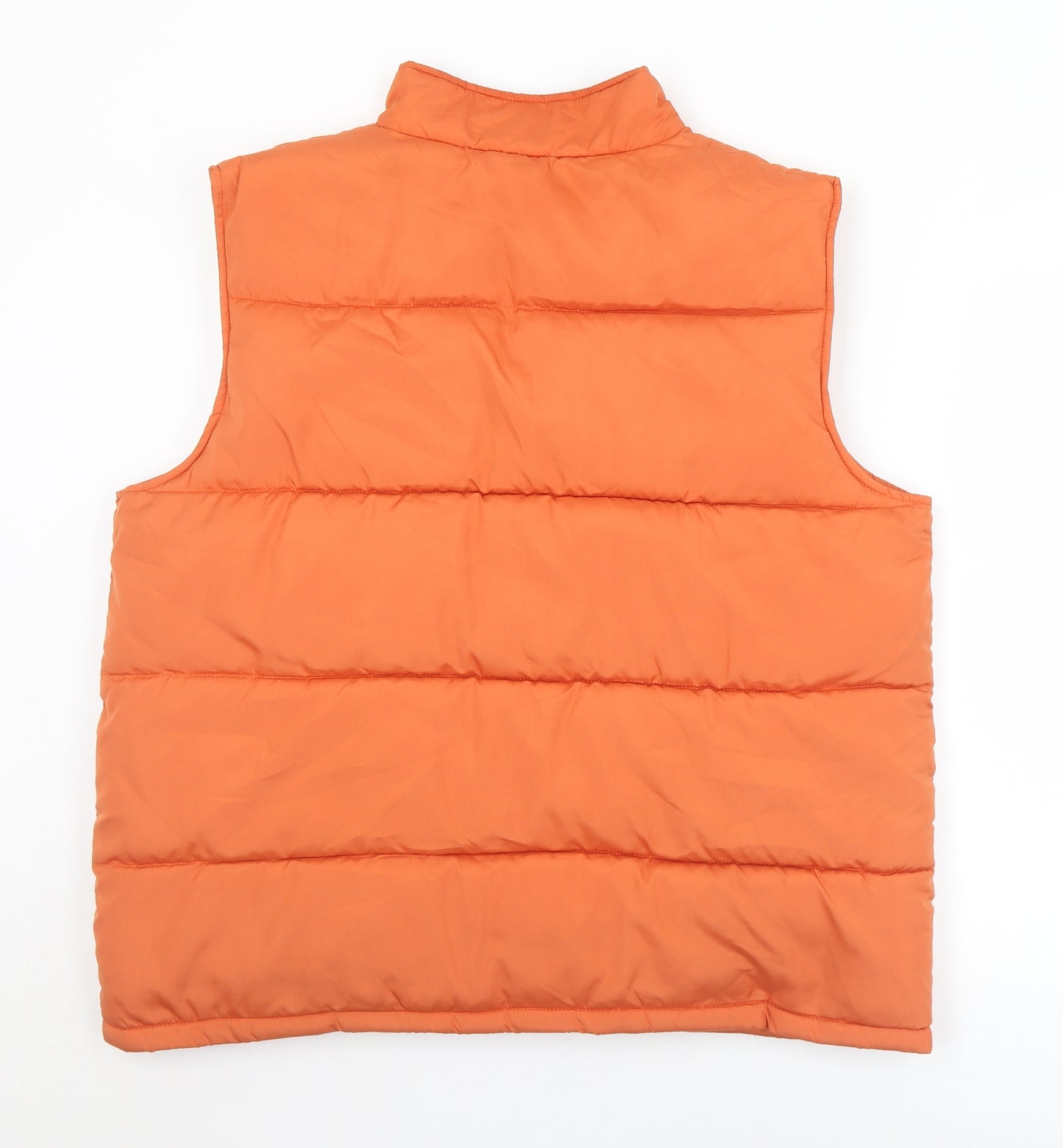 Cotton Traders Mens Orange   Gilet Coat Size L  Zip