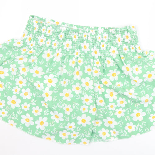 Preworn Womens Multicoloured Floral Polyester Hot Pants Shorts Size XL L4 in Regular