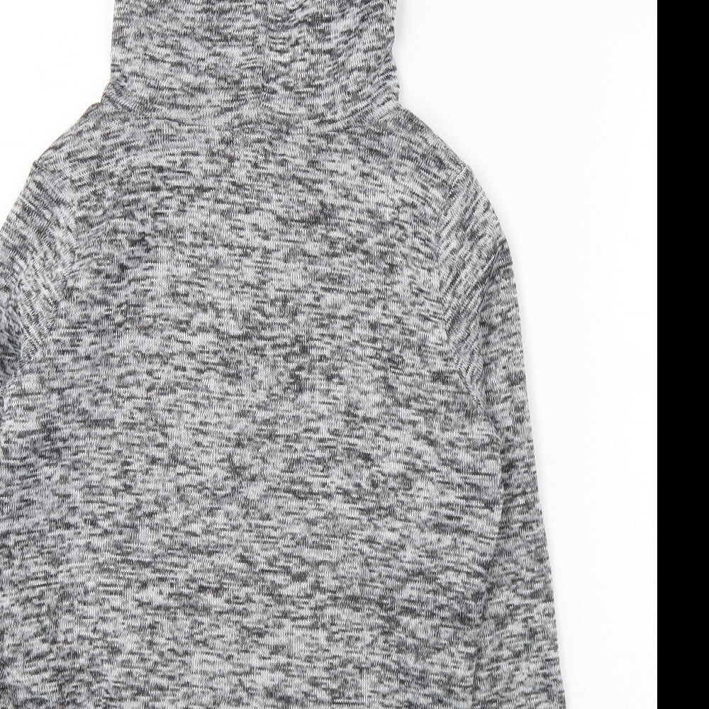 Primark Womens Grey  Polyester Full Zip Hoodie Size 6  Zip - 6/8