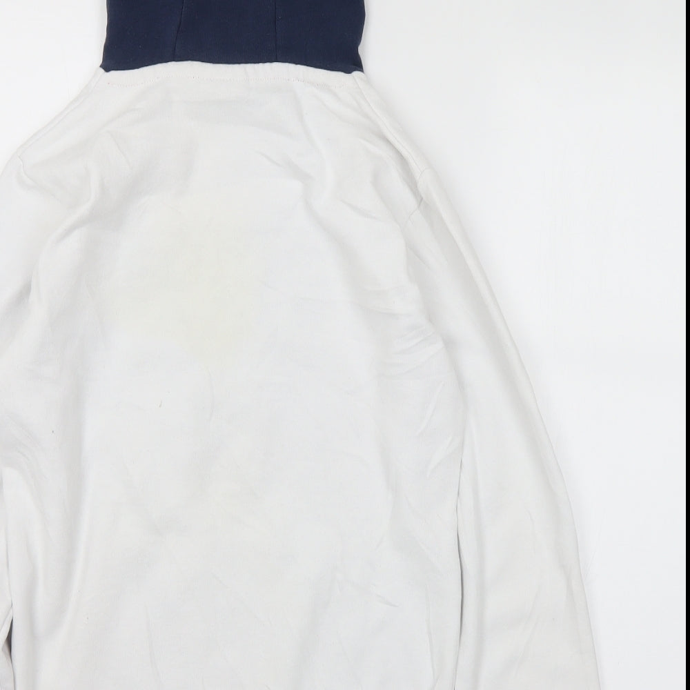 Bear USA Mens White  Cotton Pullover Hoodie Size XS   - Logo