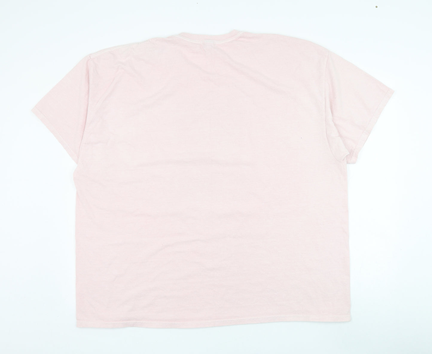 BoohooMAN Mens Pink  Polyester  T-Shirt Size 3XL Round Neck  - Bear