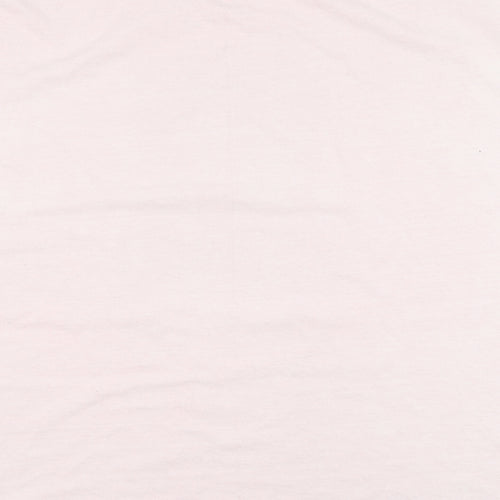 BoohooMAN Mens Pink  Polyester  T-Shirt Size 3XL Round Neck  - Bear