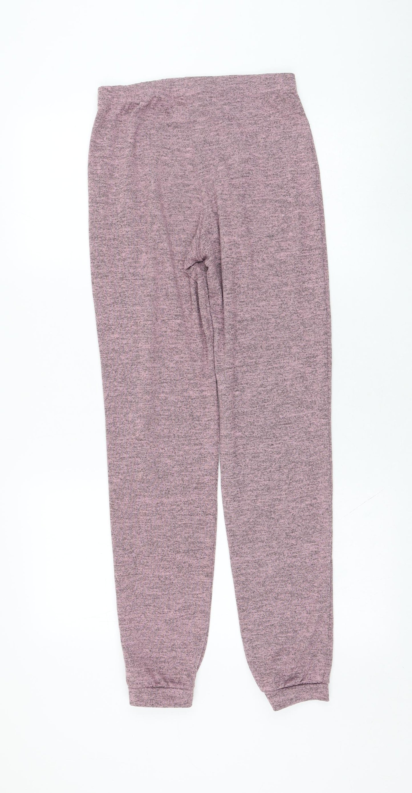 Boohoo Womens Pink  Polyester Jogger Trousers Size 8 L29 in Regular