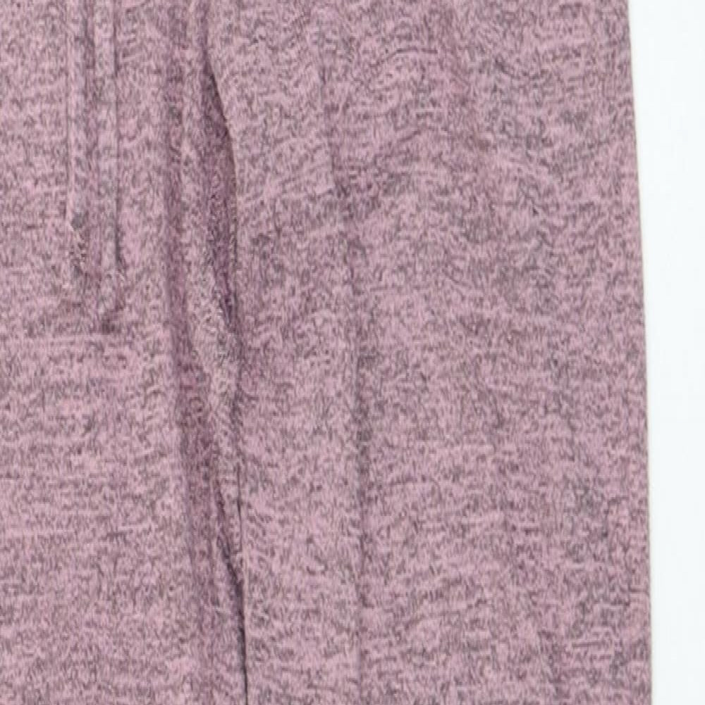 Boohoo Womens Pink  Polyester Jogger Trousers Size 8 L29 in Regular