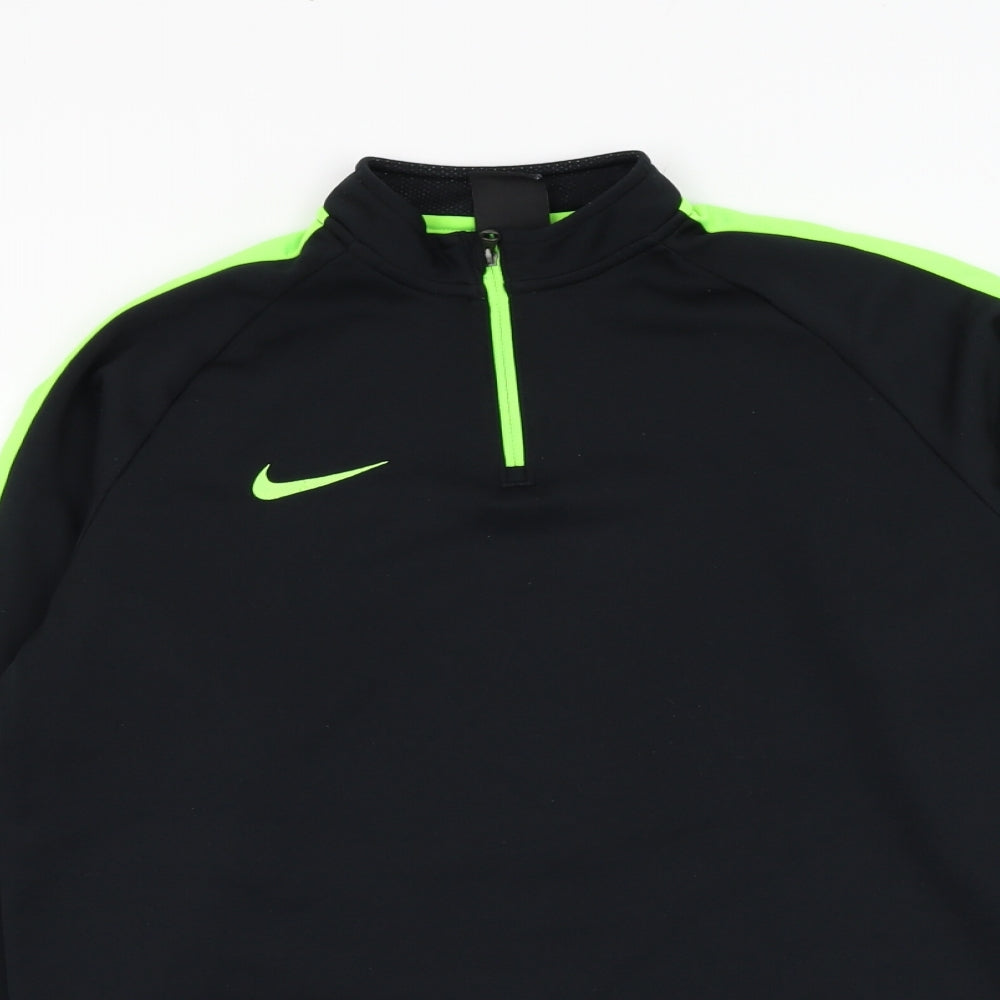Nike Mens Black  Polyester Pullover Sweatshirt Size XL