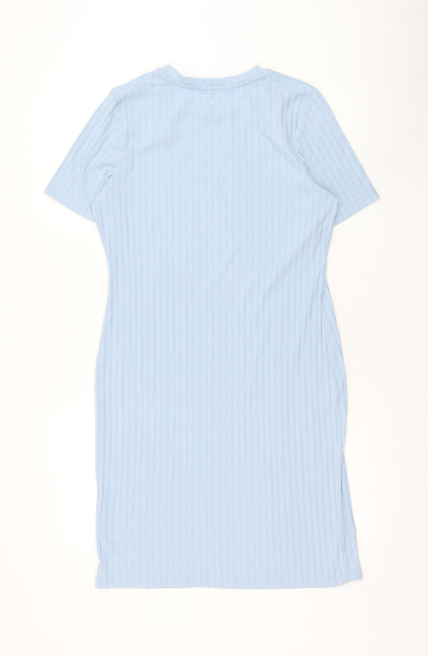 Primark Womens Blue  Polyester T-Shirt Dress  Size 16  Round Neck Pullover