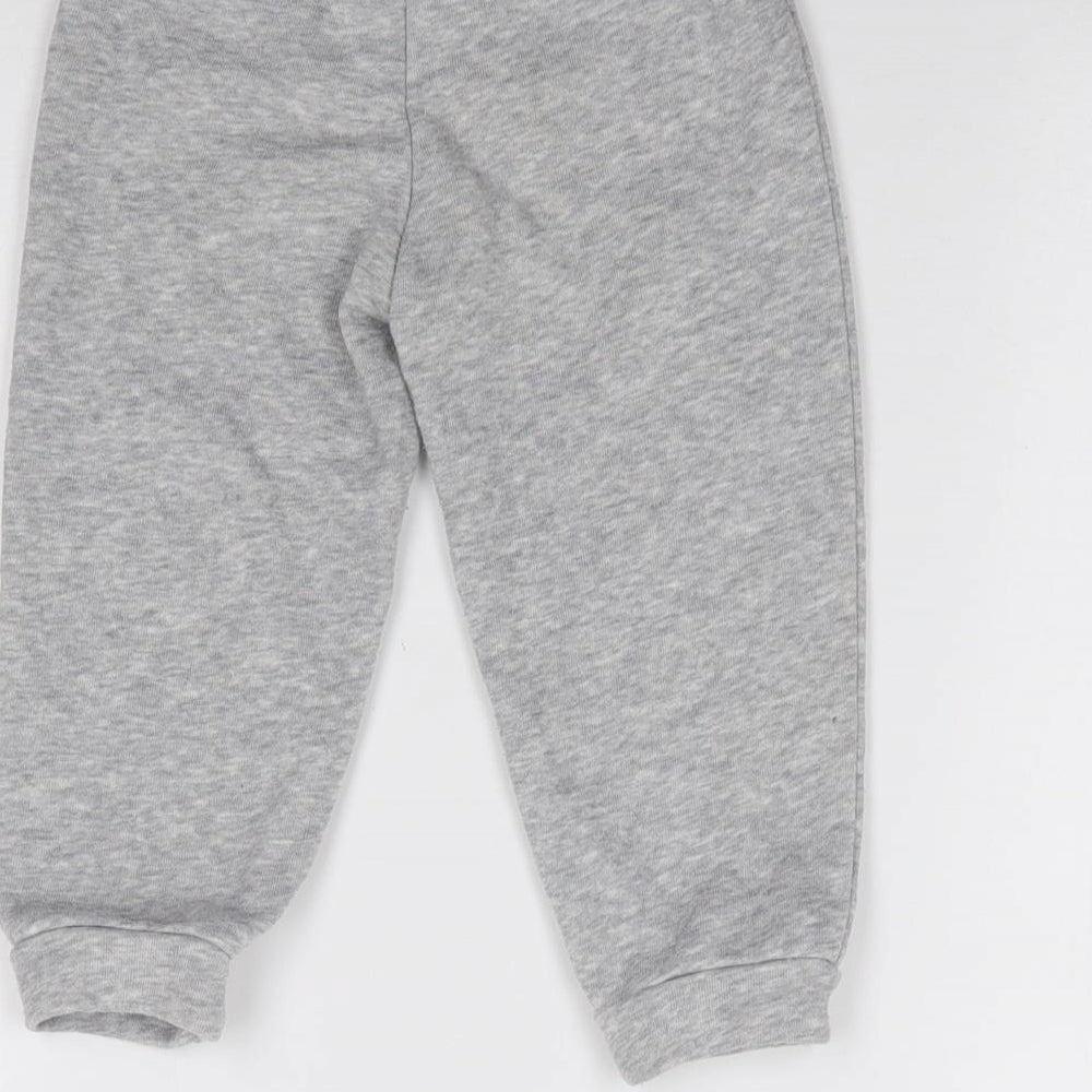 adidas Boys Grey  Cotton Jogger Trousers Size 12-18 Months   - Disney