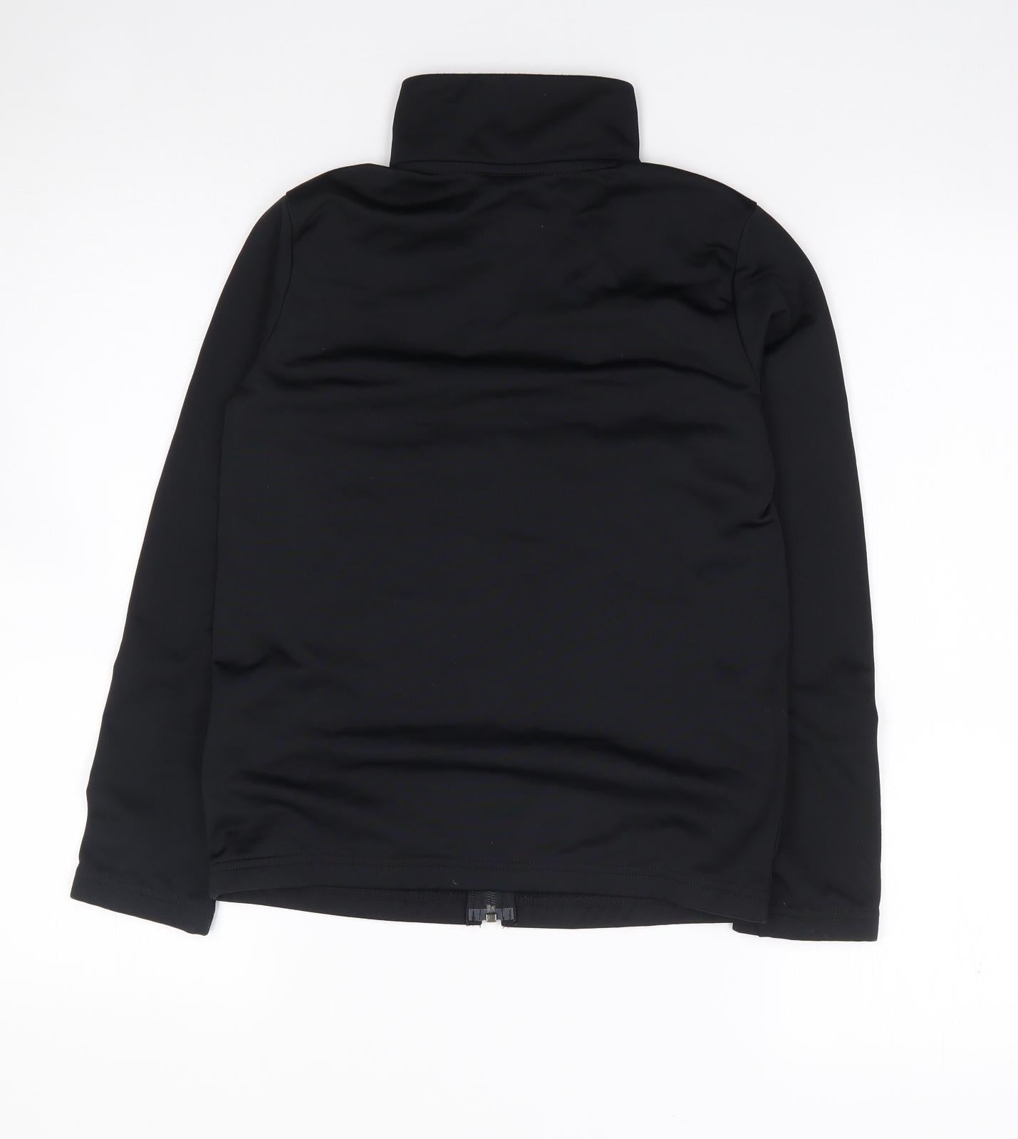 Nike Boys Black  Polyester Full Zip Hoodie Size 8-9 Years  Zip